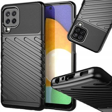 HURTEL Fleksibilen oklepni ovitek Thunder Case za Samsung Galaxy A22 4G črne barve