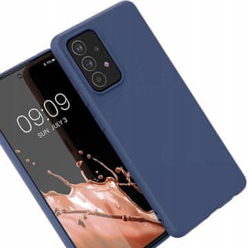 HURTEL Silikonski ovitek, fleksibilen silikonski ovitek za Samsung Galaxy A22 4G, moder