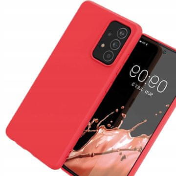 HURTEL Silikonski ovitek, fleksibilen silikonski ovitek za Samsung Galaxy A22 4G, rdeč