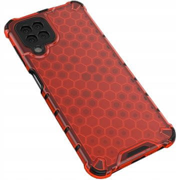 HURTEL Ovitek Honeycat Armed z gel okvirjem za Samsung Galaxy A22 4G, rdeč