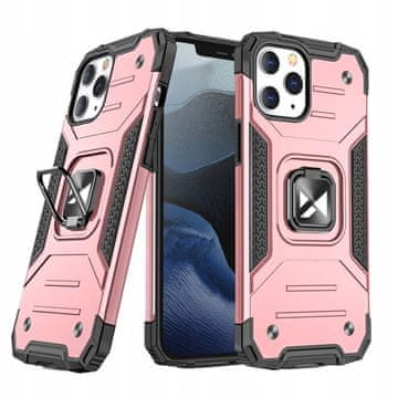 WOZINSKY Ovitek Wozinsky Ring Armor Hybrid + magnetno držalo za iPhone 13 Pro roza