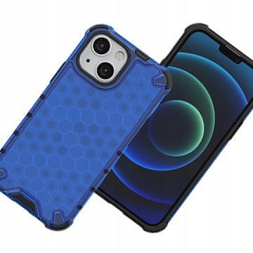 HURTEL Ovitek Honeycat Armed z gel okvirjem za iPhone 13 Mini modre barve
