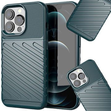 HURTEL Fleksibilen oklepni ovitek Thunder Case za iPhone 13 Pro zelene barve