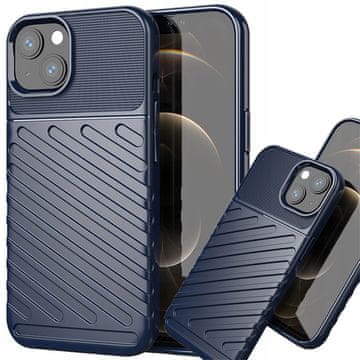 HURTEL Thunder Case fleksibilen oklepni ovitek za iPhone 13 mini moder