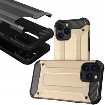 HURTEL Ovitek Hybrid Armor za iPhone 13 Pro Max, zlat, Armor, hibridni