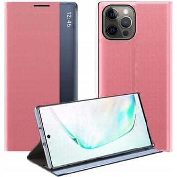 HURTEL Ovitek za spanje Smart Cover za iPhone 13 Pro Max roza