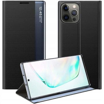 HURTEL Pametni ovitek za iPhone 13 Pro, črne barve