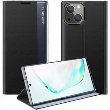 HURTEL Ovitek za spanje Smart Cover za iPhone 13 mini črne barve