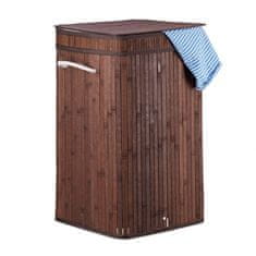 UNBRANDED Zložljiva košara za perilo iz bambusa 