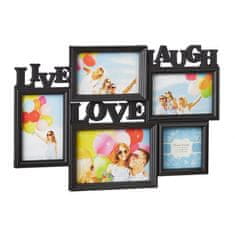 UNBRANDED Okvir za kolaž Live Love Laugh 