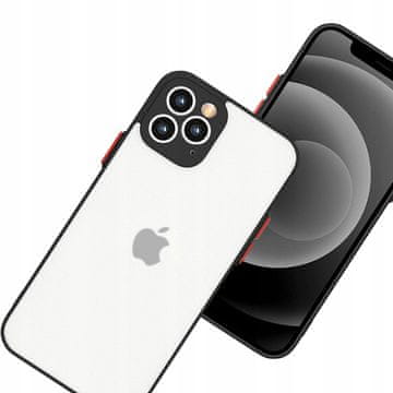 HURTEL Silikonski ovitek Milky Case, prožen, polprozoren, za Samsung Galaxy A72 4G, črne barve