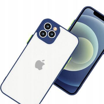 HURTEL Silikonski ovitek Milky Case, prožen, polprozoren, za Samsung Galaxy S21+ 5G (S21 Plus 5G), mornarsko moder
