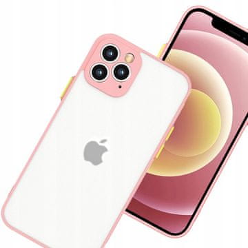 HURTEL Silikonski ovitek Milky Case, prožen, polprozoren, za Samsung Galaxy A72 4G, roza
