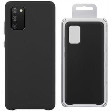 HURTEL Silikonski ovitek, fleksibilen silikonski ovitek za Samsung Galaxy A03s, črne barve