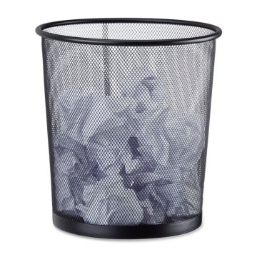 UNBRANDED Okrogel kovinski koš za smeti