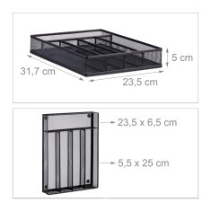 UNBRANDED Kovinski pladenj za jedilni pribor M 