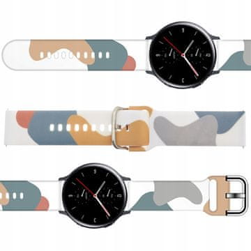 1 to 3 PAŠEK MORO PAS ZA SAMSUNG GALAXY WATCH 42MM SILIKONSKI PAŠEK ZAPESTNICA