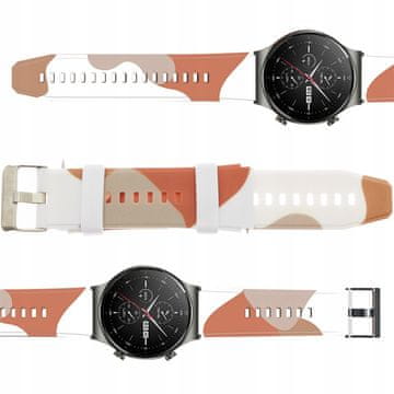 1 to 3 PAŠEK MORO BAND ZA HUAWEI WATCH GT2 PRO SILIKONSKI PAŠEK VZOREC 6 URE
