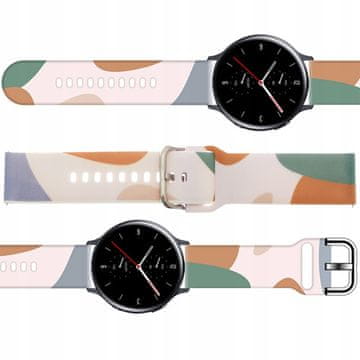 1 to 3 HURTEL PAS ZA SAMSUNG GALAXY WATCH 42 MM SILIKONSKI PAŠEK CAMO VZOREC