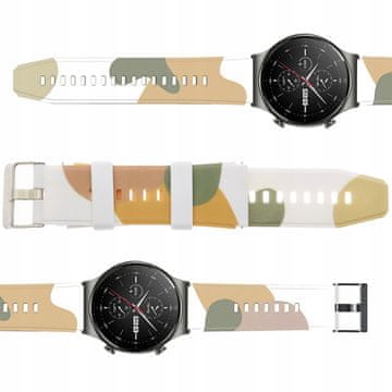 1 to 3 HURTEL PAŠKI ZA HUAWEI WATCH GT2 PRO SILIKONSKI PAS VZOREC 7 ZAPESTNICA