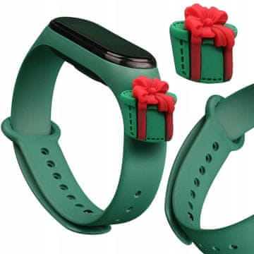 1 to 3 TRAK BOŽIČNI TRAK ZA XIAOMI MI BAND 4 3 BOŽIČNI SILIKONSKI TRAK