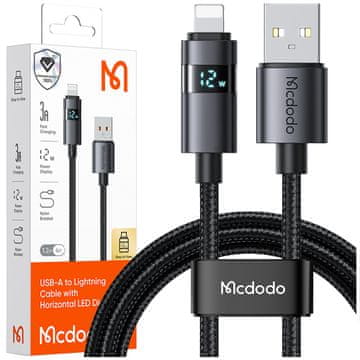 Mcdodo MCDODO KABEL Z ZASLONOM USB LIGHTNING 36W 1M ZA IPHONE X 11 12 13 14