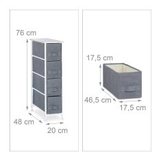 UNBRANDED Regalni sistem različne izvedbe siv 