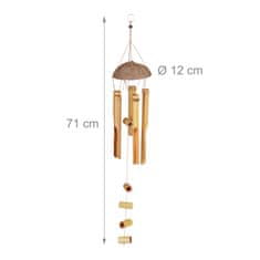 UNBRANDED Vetrni zvonček Bamboo XL 