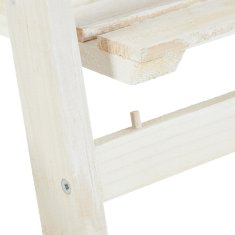 UNBRANDED Bele stopnice z lesenimi rožami 