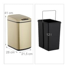 UNBRANDED Senzorska posoda za smeti 12 l 