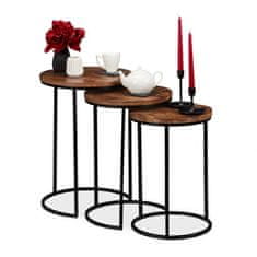 UNBRANDED Komplet stranske mize 3 