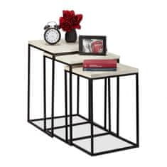 UNBRANDED Komplet stranske mize 3 
