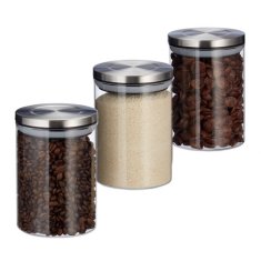 UNBRANDED 3 paketi 600 ml steklenih kozarcev s pokrovom 