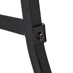 UNBRANDED Leseno stojalo iz črne kovine 