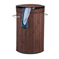 UNBRANDED Bambusova košara za perilo s pokrovom 