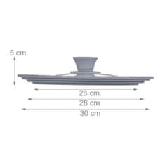 UNBRANDED Pokrov za lonec 26-30 cm s silikonom 