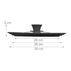 UNBRANDED Pokrov za lonec 26-30 cm s silikonom 