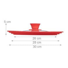 UNBRANDED Pokrov za lonec 26-30 cm s silikonom 
