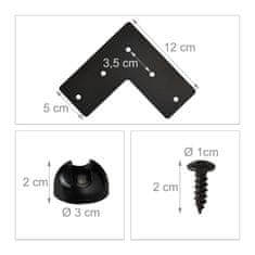 UNBRANDED Set 4 sponk za pohištvene noge 