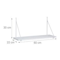 UNBRANDED Stenska polica 60 cm 