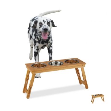 UNBRANDED Keramično stojalo za skledo iz bambusa