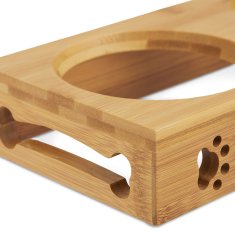 UNBRANDED Keramično stojalo za skledo iz bambusa 