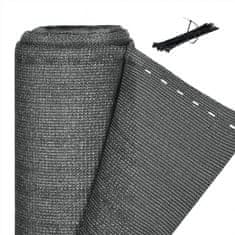 UNBRANDED Zaslon za zasebnost 2 m visok antracitno siv 