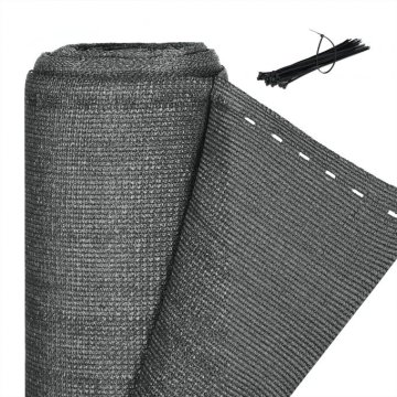 UNBRANDED Zaslon za zasebnost 2 m visok antracitno siv