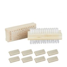 UNBRANDED Set 10 lesenih ščetk za nohte 