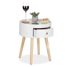 UNBRANDED Stranska mizica s predalom 