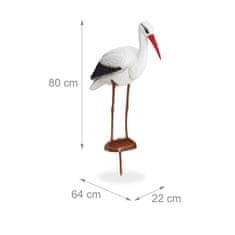 UNBRANDED Vrtna figura štorklja 