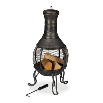 UNBRANDED Zunanji kamin zlate barve