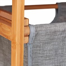 UNBRANDED Kopalniška polica iz bambusa s košaro za perilo 
