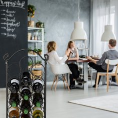 UNBRANDED Veliko kovinsko stojalo za vino 